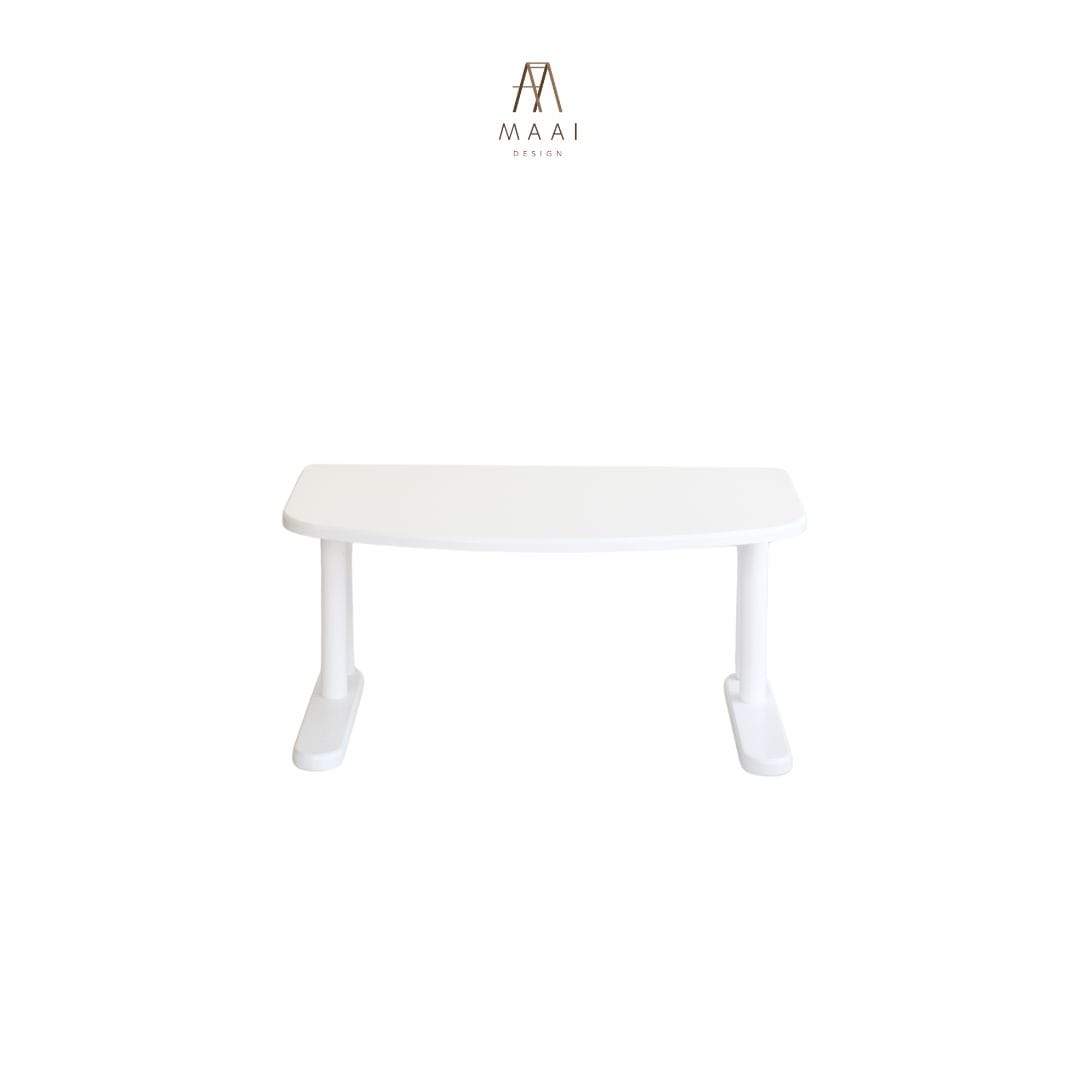 โต๊ะทำงานไม้ยางพารา MAAI DESIGN รุ่น TACHI SIDE TABLE สีขาว_6